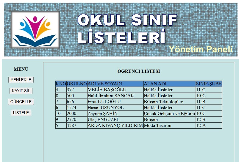 php_mysql_okul_yonetim_paneli